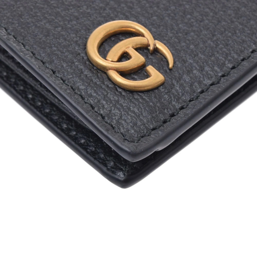 GUCCI GG Marmont Long Wallet Black Leather - Picture 4 of 8